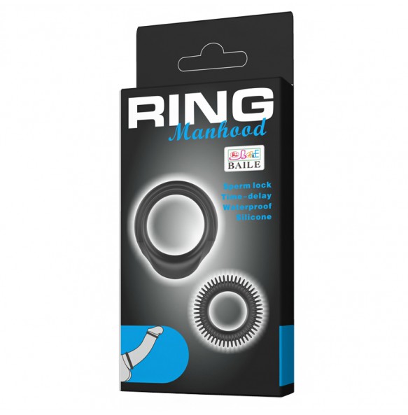 BAILE Male Delay Cock Rings Set A
